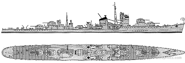 大日本帝国海軍連合艦隊の駆逐艦【照月／Teruzuki】